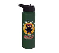 Va bene, sono un ninja per ragazzi e ragazze Ninja Cool Ninja Stainless Steel Insulated Water Bottle