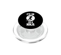 Va bene Sono un Ninja Perfetto Ninja Lover Training Fighter PopSockets PopGrip per MagSafe