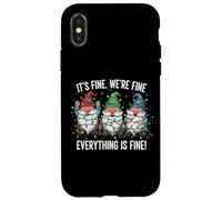 Va bene, stiamo bene, va tutto bene Gnome Teacher Xmas Custodia per iPhone X/XS
