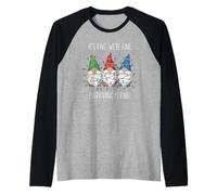 Va Bene, stiamo Bene, va Tutto Bene GNOME Teacher Xmas Maglia con Maniche Raglan