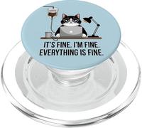Va bene, sto bene, va tutto bene, caffè per gatti PopSockets PopGrip per MagSafe