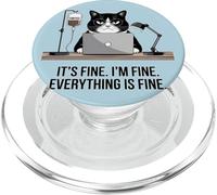 Va bene, sto bene, va tutto bene, caffè per gatti PopSockets PopGrip per MagSafe