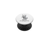 Va bene, sto bene, va tutto bene, divertente cane da pastore tedesco (0) PopSockets PopGrip Adesivo