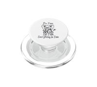 Va bene, sto bene, va tutto bene, divertente meme sugli elefanti PopSockets PopGrip per MagSafe