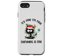 Va bene, sto bene, va tutto bene, Funny Cat Christmas Custodia per iPhone SE (2020) / 7/8