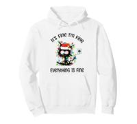 Va Bene, STO Bene, va Tutto Bene, Funny Cat Christmas Felpa con Cappuccio