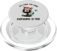 Va bene, sto bene, va tutto bene, Funny Cat Christmas PopSockets PopGrip per MagSafe