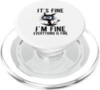 Va bene Sto bene Va tutto bene Funny Cat Kitty Lover PopSockets PopGrip per MagSafe