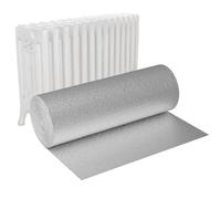 VA-Cerulean Pellicola isolante, 1 x 10 m, pellicola isolante da 10 ㎡, doppia pellicola di pluriball in alluminio, isolamento acustico, mantenimento del calore, pellicola isolante per pareti, tetto,