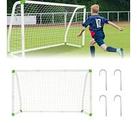 VA-Cerulean Porta da calcio in PVC, portatile, resistente alle intemperie, per bambini e ragazzi, tutto l'anno in qualsiasi condizione atmosferica esterna e interna (180 x 80 x 120 cm)