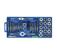 VA-Cerulean Set di 40 maschi e filiere con valigia, metrica M3, M4, M5, M6, M8, M10, M12, cassetta degli attrezzi per fai da te e professionisti