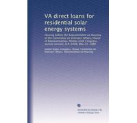 VA direct loans for residential solar energy systems