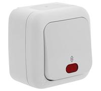 Va-et-Vient - Interruttore a parete luminoso a 2 punti - Interno/Esterno Protetto - 230 V - IP54 - Interruttore casa e garage