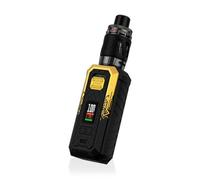 Va-poresso Armour S Kit 100 W (Oro cibernetico) 6 ML iTANK T Tank Resistenza GTi Coil 0,2Ω/0,4Ω Modalità POWER/F(t)/Pulse/ECO/TC Batteria 18650/21700 [Batteria non inclusa] Originale - No Nicotine