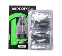 Va.poresso Veco Go Pod Cartuccia 5ml Capacità vuota con bobina da 0,6ohm 0,8ohm Riempimento inferiore per E Cig Veco Go Pod Kit - Senza nicotina