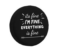 Va Tutto Bene, STO Bene, Va Tutto Bene Coperchio Ruota di Scorta Durevole Copriruota Premium Copertura della Gomma Universale per Camion Rimorchio SUV Veicoli 17inch