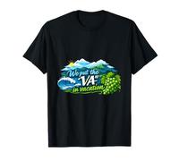 VA Vacation State Pride Design Ocean Mountains UVA Maglietta