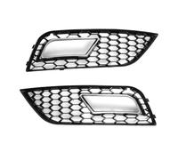 VAAKLM Compatibile con A4 per B8.5 2013 2014 2015 2016 Paraurti Anteriore Fendinebbia Griglia A Nido d'Ape Maglia Fendinebbia Griglia 1 Coppia Griglia di Copertura Griglie Fendinebbia(Chrome Silver)