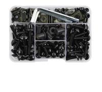 VAAKLM Compatibile con Yamaha per TDM 850 per TDM 900 per Tmax 500 Carenatura Bullone Dado Vite Kit Carena Bullone Viti Vite di Fissaggio Viti per Moto carrozzeria(Black)