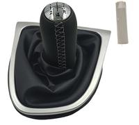 VAAKLM Pomelli cambio manuale Compatibile Con Clio 4 IV Per MK4 2013-2016. Pomello Del Cambio, Leva Del Cambio, Cuffia Del Cambio, Rivestimento Del Cambio.(Silver)