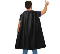 VAAT Mantelli e maschere da supereroe per adulti, mantello e maschera per Halloween, mantelli da supereroi, perfetti per cosplay, feste di Natale, eventi di gioco di ruolo (nero)