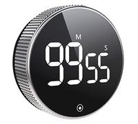 Vabaso Digital Kitchen Timer, timer da cucina magnetico, orologio per uova, sveglia a breve tempo, grande schermo a LED, allarme forte, ideale per brevi tempi di cottura, sport, studio
