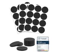 VABNEER 36 Pezzi Feltrini Autoadesivi Rotondi, 35mm Nero con 5mm Spessore, Proteggi Mobili e Pavimenti