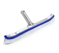 VABNEER Spazzole per Piscine 18 Pollici Spazzola Angolare per Piscina con Manico in Alluminio e Retro in Alluminio Rinforzato per la Piscina, Lo Stagno, la Stazione Termale e ect (Blu)