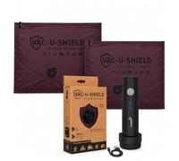 Vac-U-Shield Set 2 Sacchetti Sottovuoto + Pompa da viaggio USBc Rosso 45x34