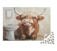 Vaca lava denti Puzzles 1000 Pezzi In cartone Resistente, Un Puzzle Per Gioco Educativo Per La Sgonfiatina, Ideale Per Attività Fuzzle Post-scuola, 38x26cm/1000pcs