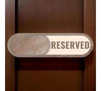 Vacant Bathroom Sign - Wooden Sliding Do Not Disturb Sign, Changeable Private Indicator for Lactation Rooms, Hotels, Offices; Sliding Reserved/Vacant Signs for Doors, Home, Hospitals, Private Spaces