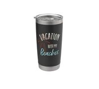Vacanza al mare con gli amici, Amici, Vacanza al sole Bicchiere termico in acciaio inox doppia parete