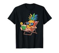 Vacanza al Mare Occhiali da Sole Ananas Maglietta