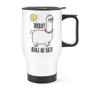 Vacanza Alpaca My Borse Viaggio Tazza con Manico - Divertente Lama Thermal Flask