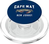 Vacanza grafica vintage con granchio blu a Cape May, New Jersey PopSockets PopGrip per MagSafe