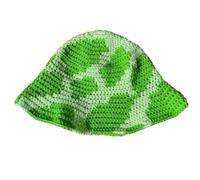 Vacanza Handmade Colorful Bucket Hat Mucca Pattern Sorpresa Fidanzata Vacanze Francese Bucket Hat Donne, Verde, Taglia unica