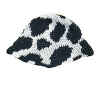 Vacanza Handmade Colorful Bucket Hat Mucca Pattern Sorpresa Fidanzata Vacanze Francese Bucket Hat Donne, Nero e bianco, Taglia unica