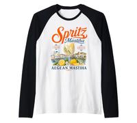 Vacanza sull'isola Greca di Chios Mastiha Spritz Maglia con Maniche Raglan