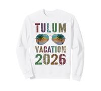 Vacanza Tulum Vintage 2026 Corrispondenza di Viaggio di Viaggio Felpa