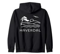Vacanze al Mare Haverdal Svezia Felpa con Cappuccio