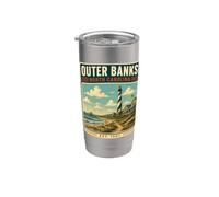 Vacanze da Outer Banks dalla Carolina del Nord a Outer Banks Bicchiere termico in acciaio inox doppia parete