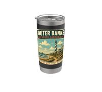 Vacanze da Outer Banks dalla Carolina del Nord a Outer Banks Bicchiere termico in acciaio inox doppia parete