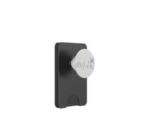 Vacanze estive al tramonto delle palme tropicali della spiaggia del battito cardiaco PopSockets PopWallet per MagSafe