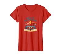 Vacanze estive di Lettura da Topo di Biblioteca Maglietta, Donna, Rosso, 3XL