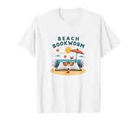 Vacanze estive di Lettura da Topo di Biblioteca Maglietta, Uomo, Bianco, 5XL