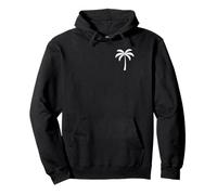 Vacanze estive Palm Tree Pocket Beach Hawaii Uomini Donne Bambini Felpa con Cappuccio