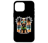Vacanze estive per le vacanze estive del proprietario del cane Deerhound scozzese Custodia per iPhone 16 Pro Max