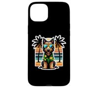 Vacanze estive per le vacanze estive del proprietario del cane Deerhound scozzese Custodia per iPhone 15 Plus