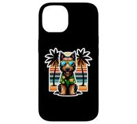 Vacanze estive per le vacanze estive del proprietario del cane Deerhound scozzese Custodia per iPhone 14