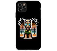 Vacanze estive per le vacanze estive del proprietario del cane Deerhound scozzese Custodia per iPhone 11 Pro Max
